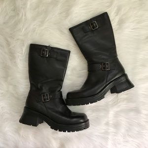LEATHER MOTORCYCLE BOOTS